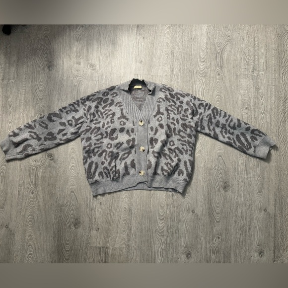 Animal Print cardigan sweater - Picture 4 of 6